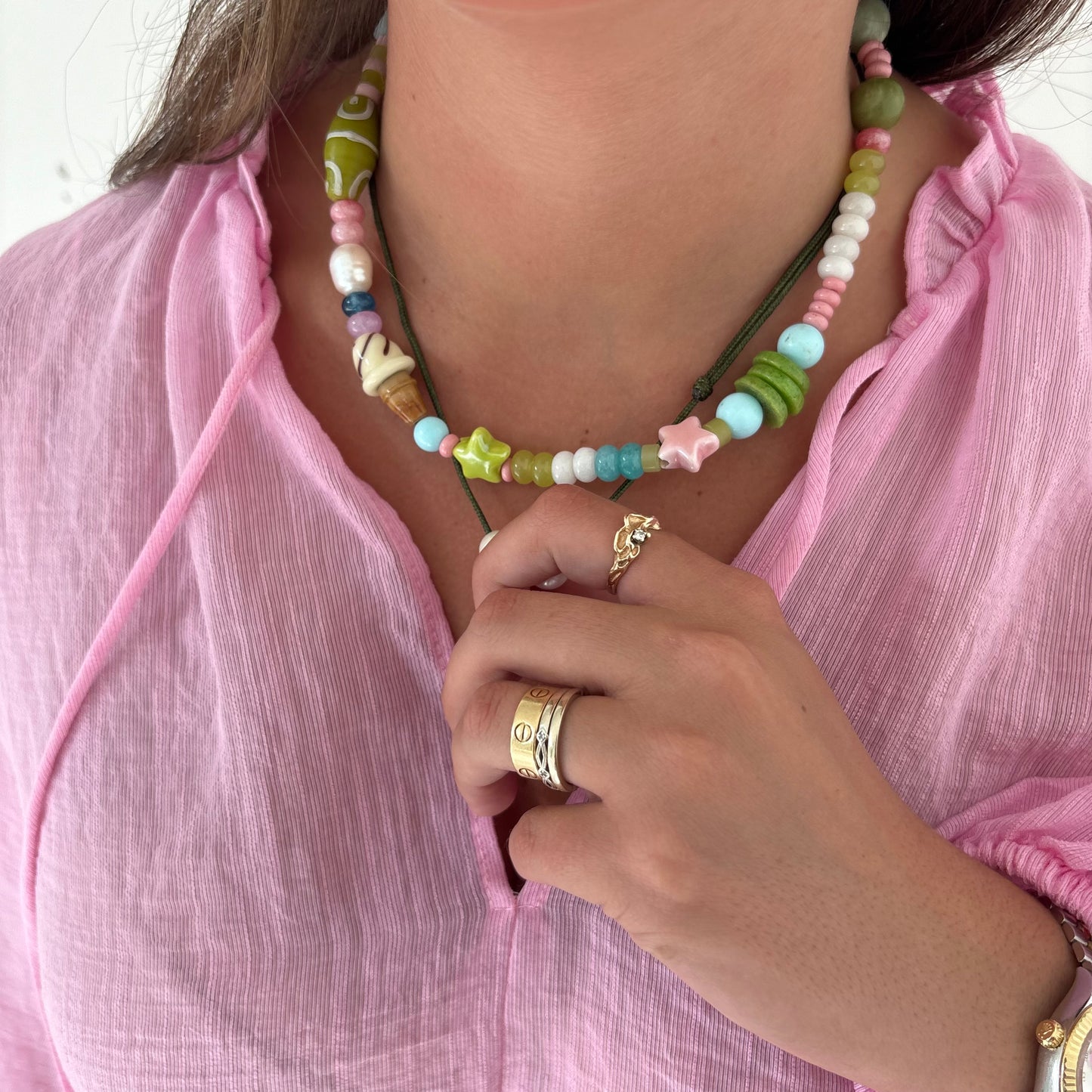 Ice cream candy necklace