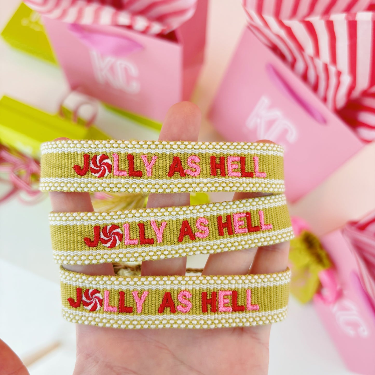 Jolly as hell tassel bracelet