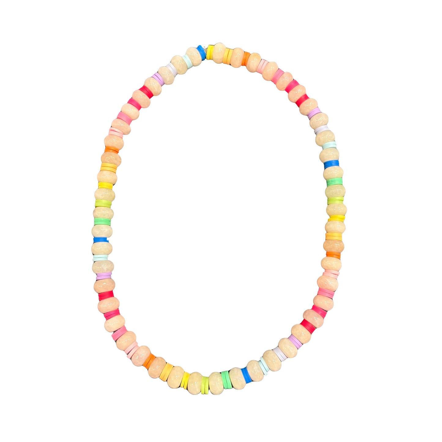 Color crush stone necklace