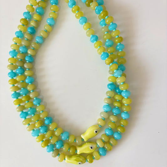 Island hopper fish necklace