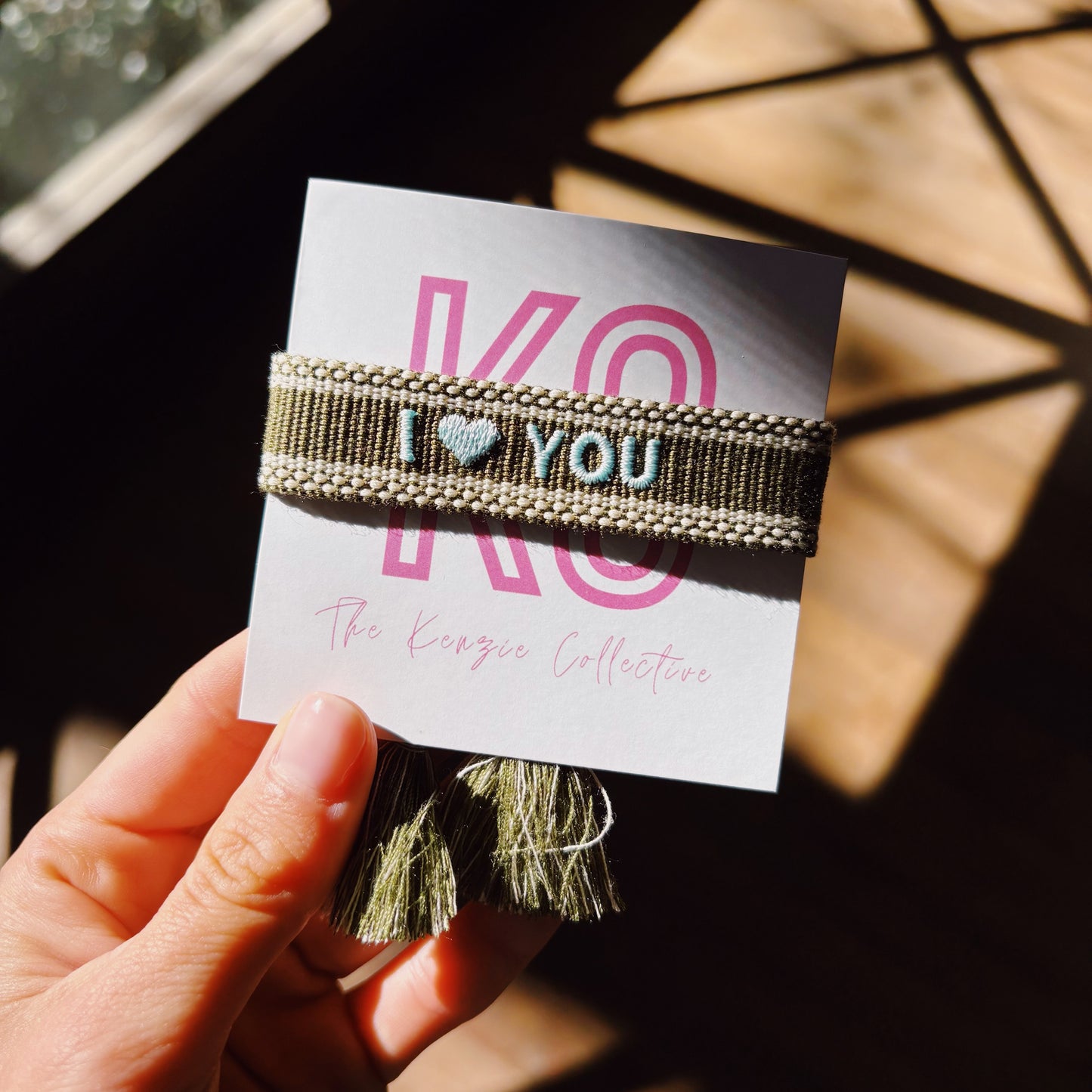 I heart you tassel bracelet