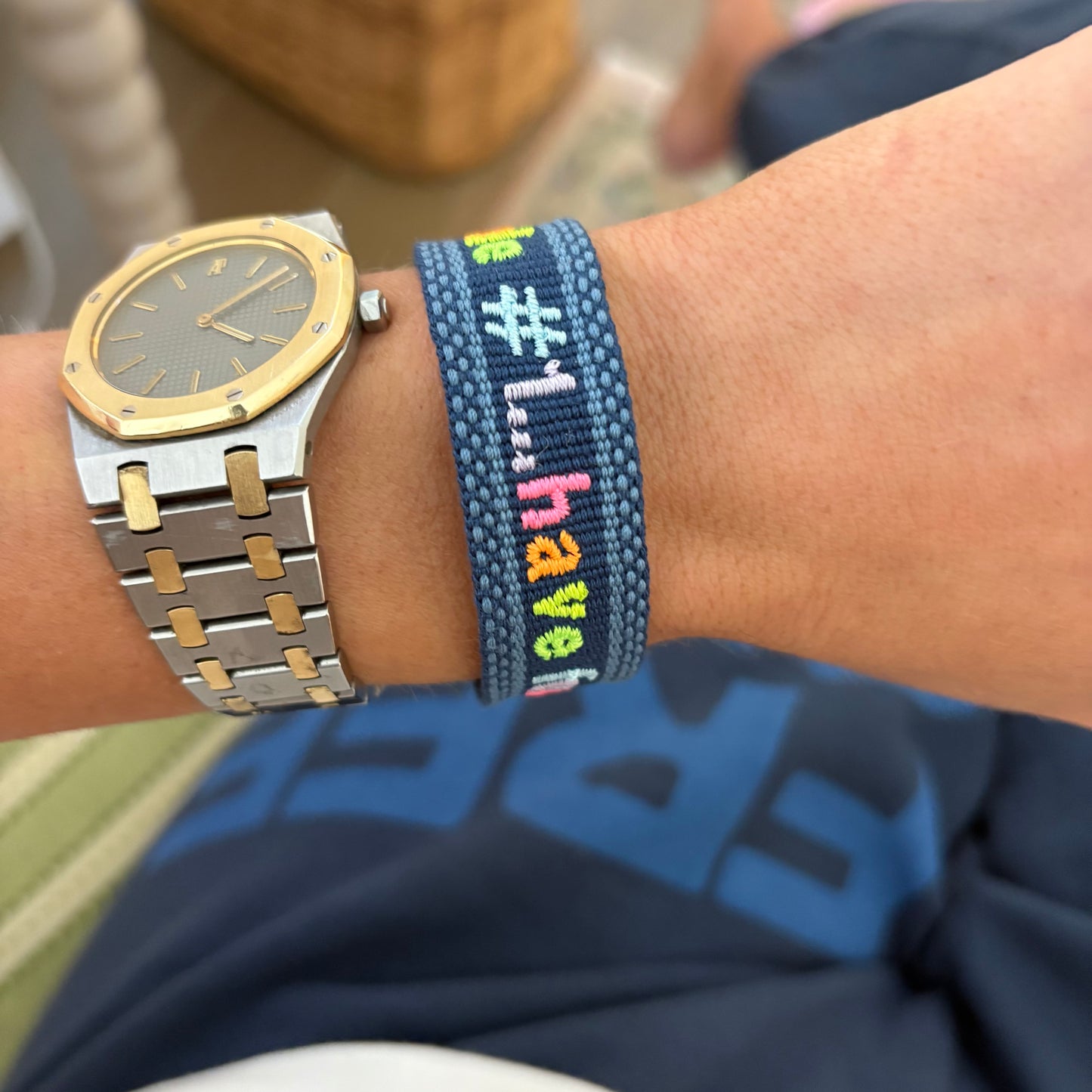 Rule #1 have fun tassel bracelet