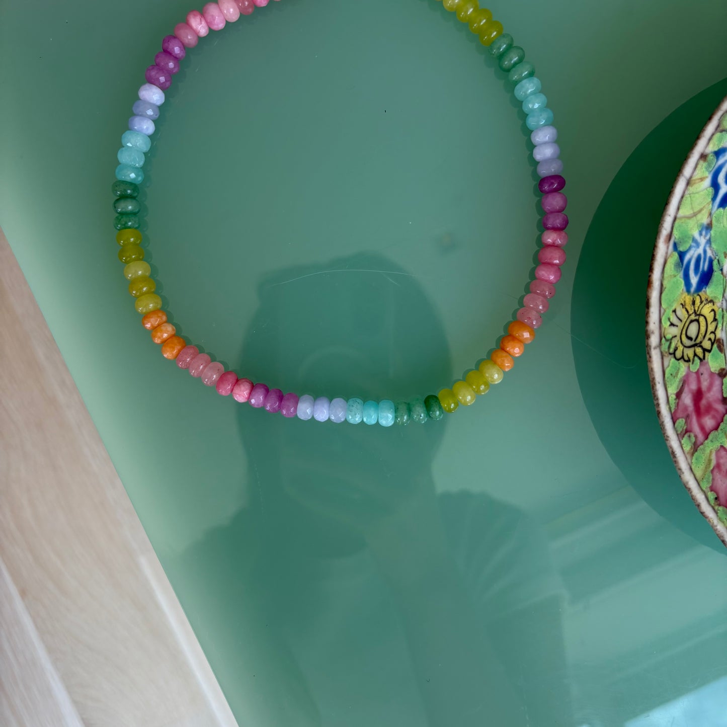 Lolly pastel rainbow beaded necklace SOLD OUT this is a preorder ships April 21