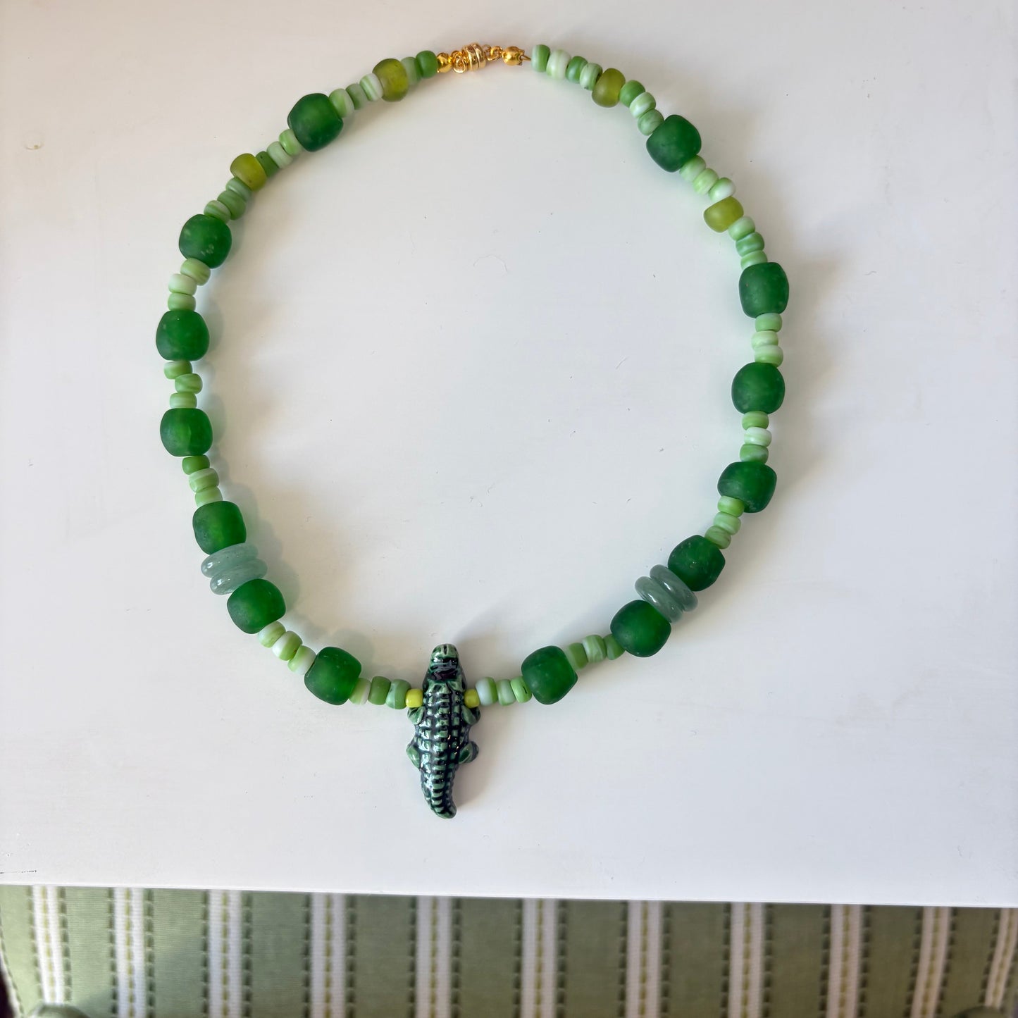 The Magnolia Alligator Necklace