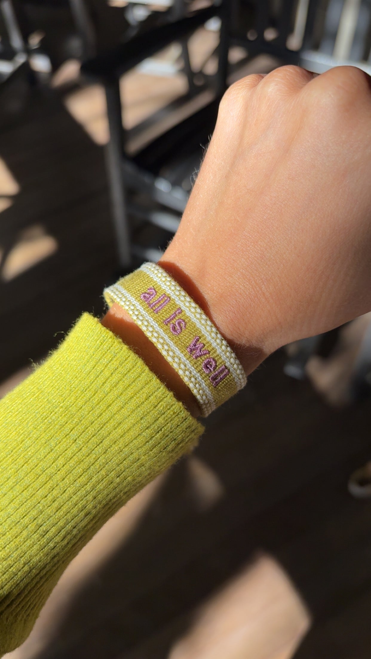 All is well tassel bracelet