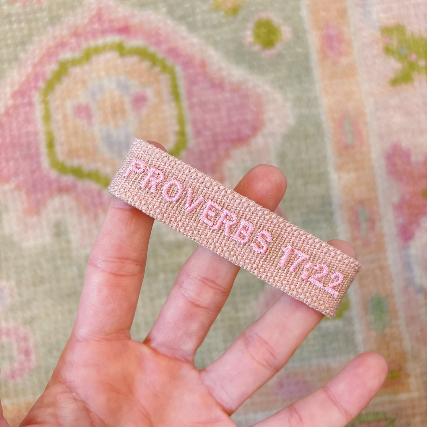 Proverbs 17:22 tassel bracelet