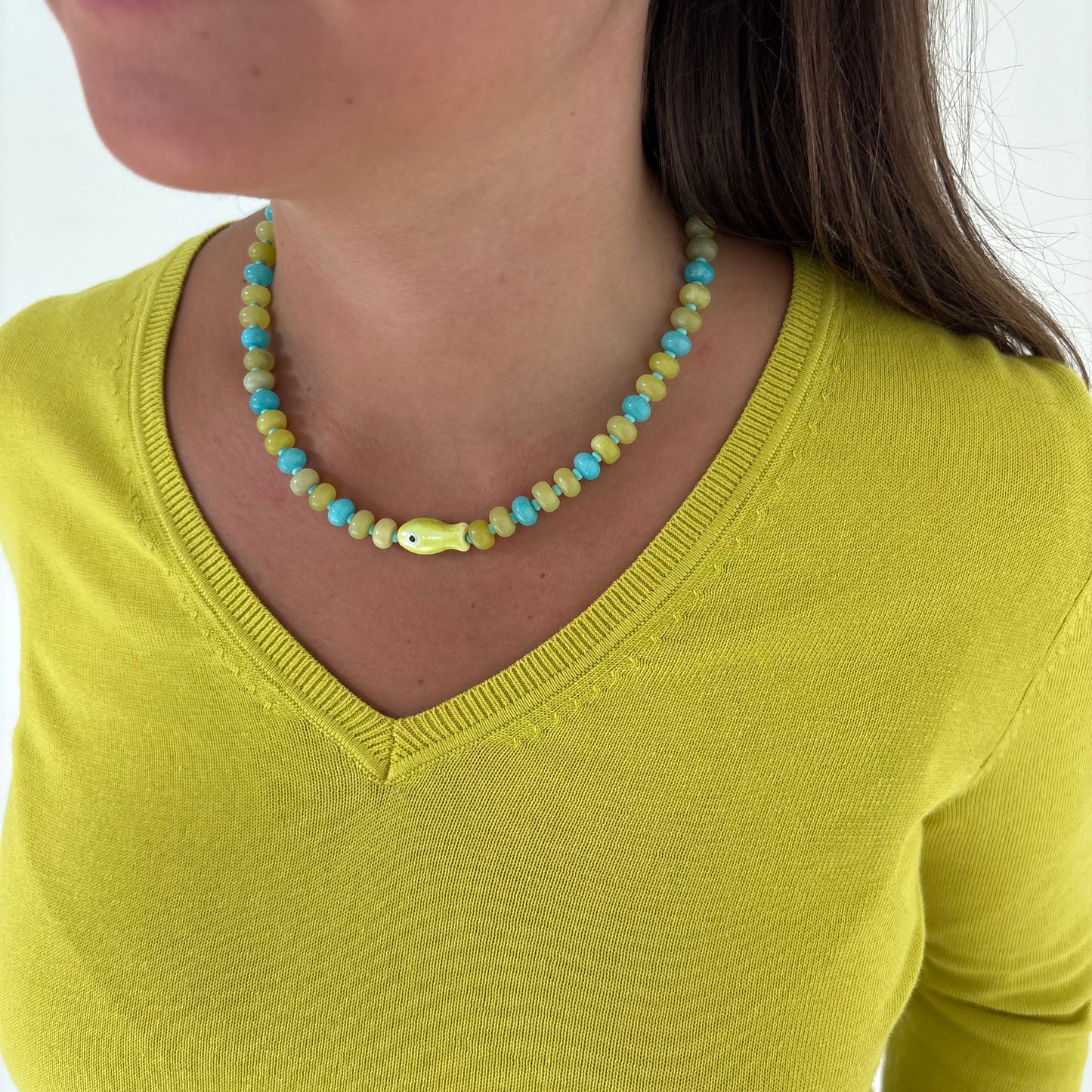 Island hopper fish necklace