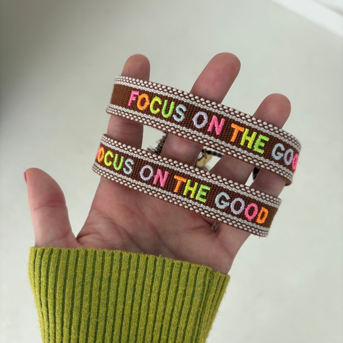 Focus on the good tassel bracelet