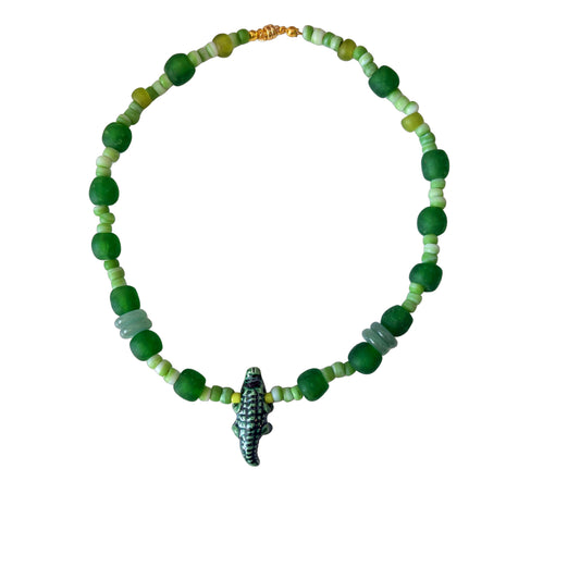 The Magnolia Alligator Necklace