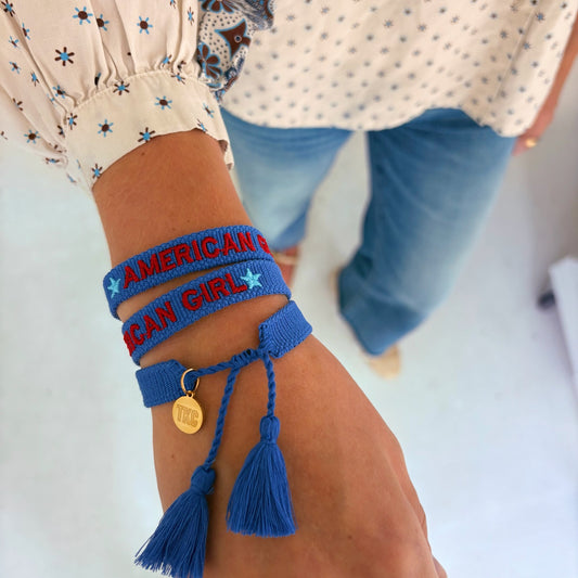 American girl tassel bracelet skinny band
