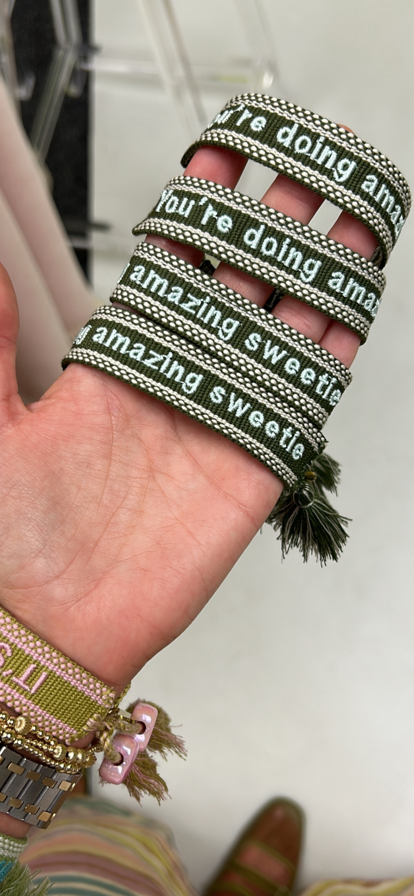 You’re doing amazing sweetie tassel bracelet