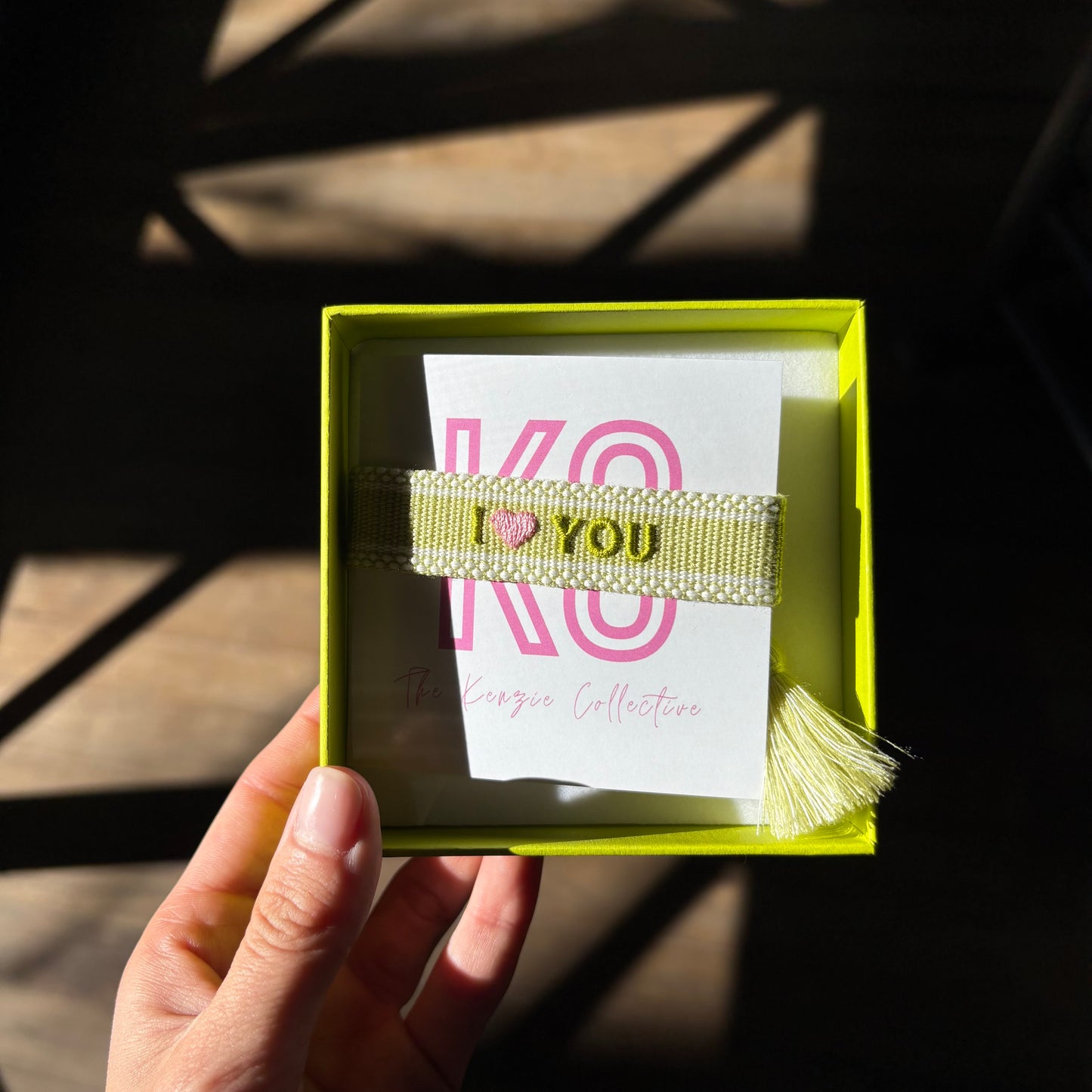 I love you tassel bracelet