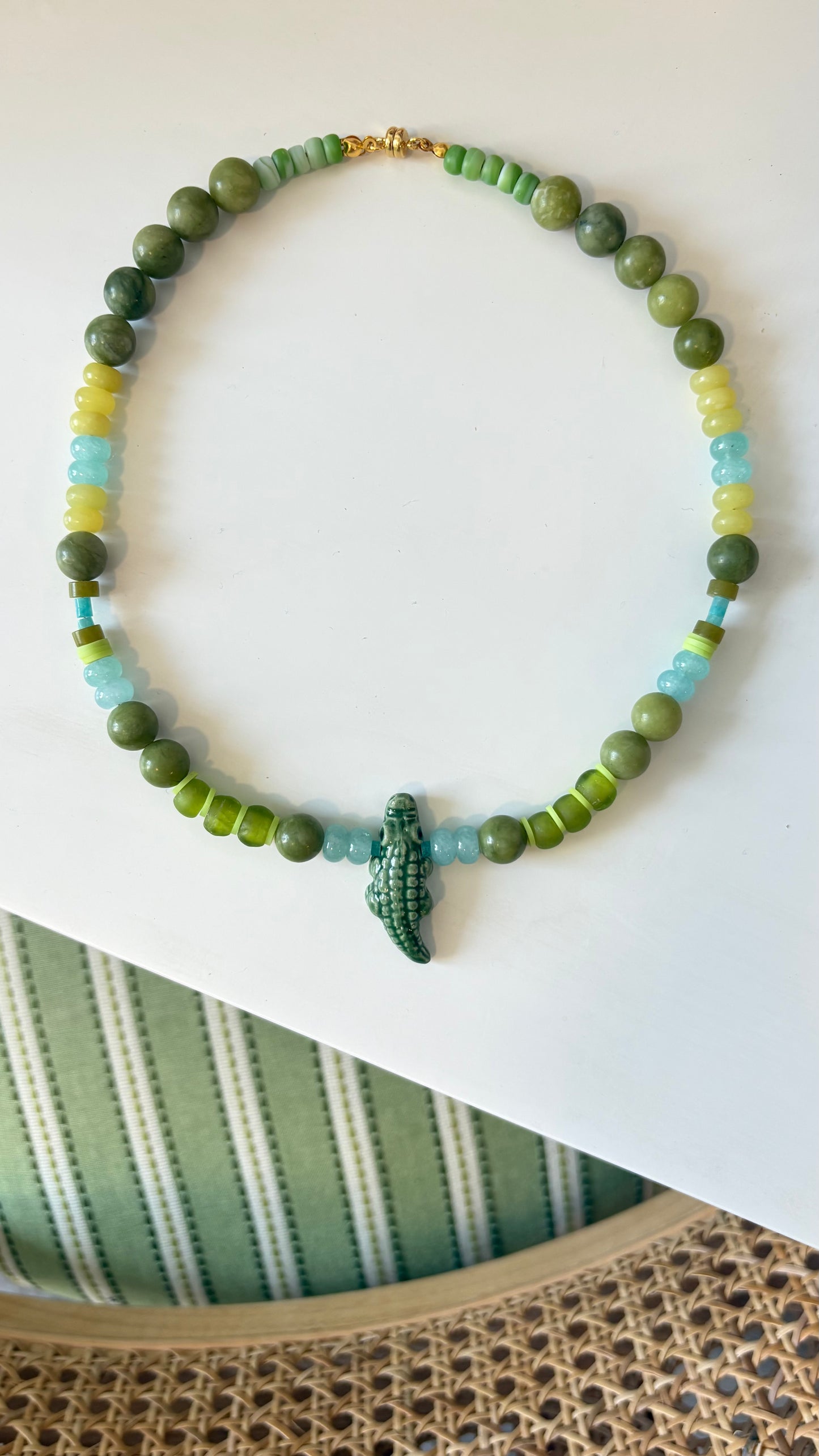 The Rosemary Alligator Necklace