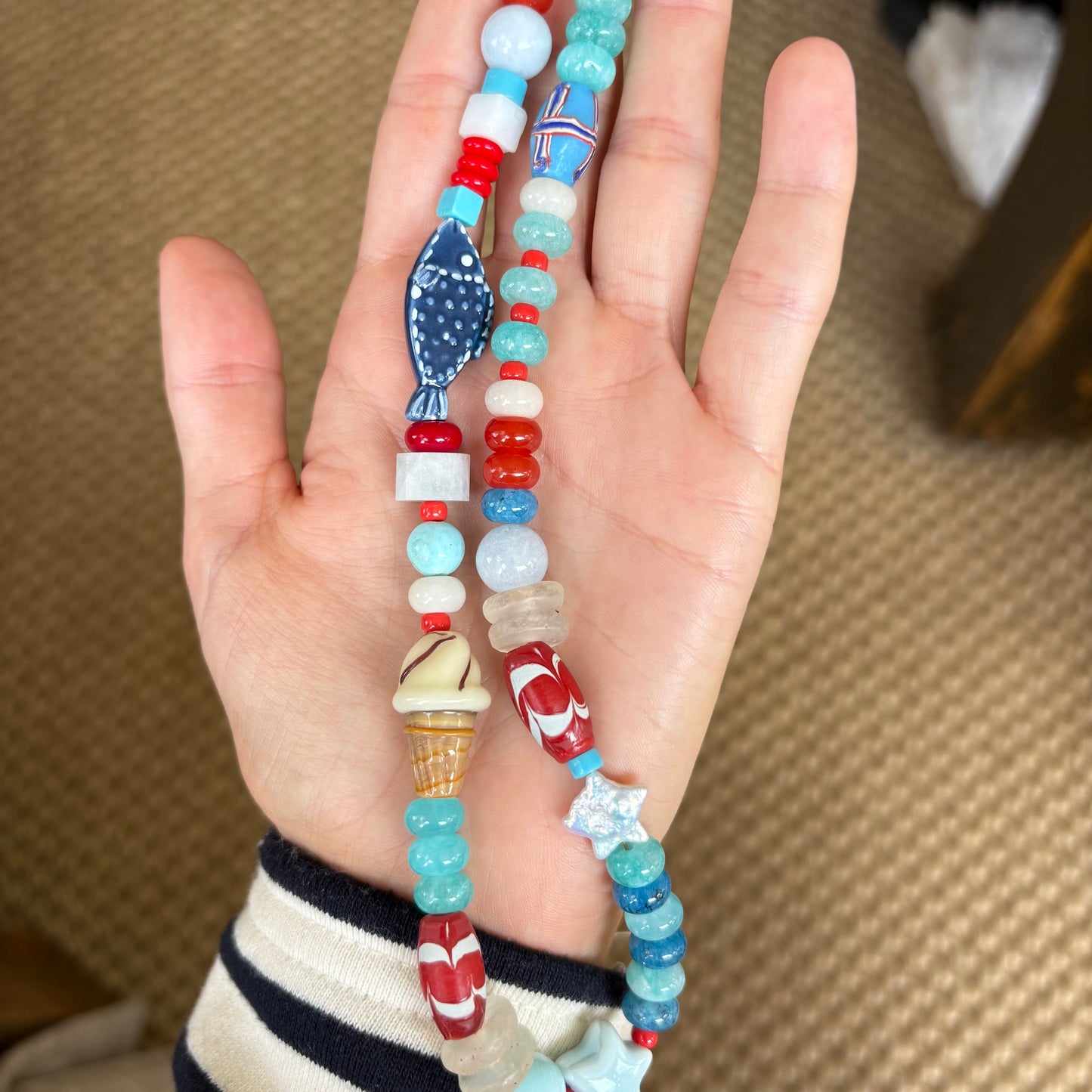 American ice cream necklace