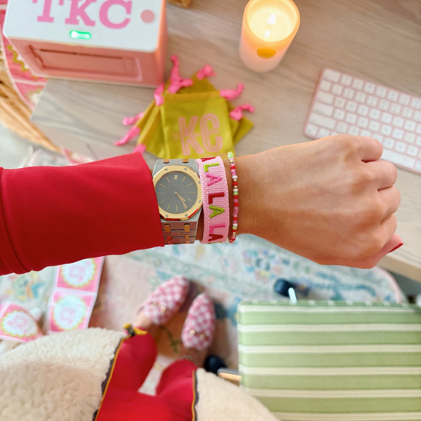 Fa La La BB X KC Christmas Tassel Stack