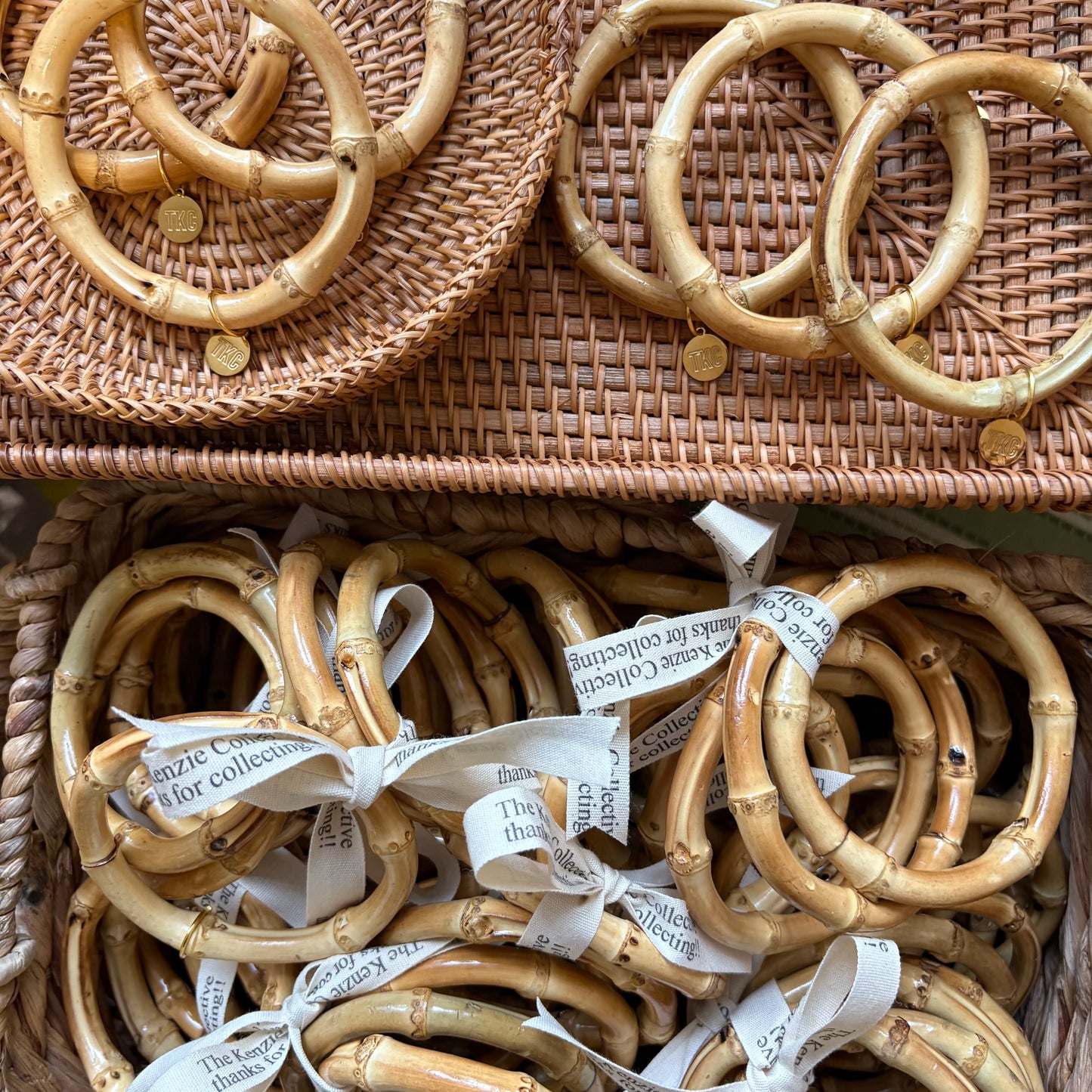 Signature bamboo bangle set of 3