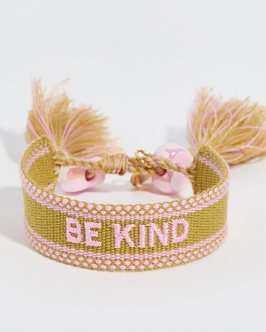 Be kind tassel bracelet kid size