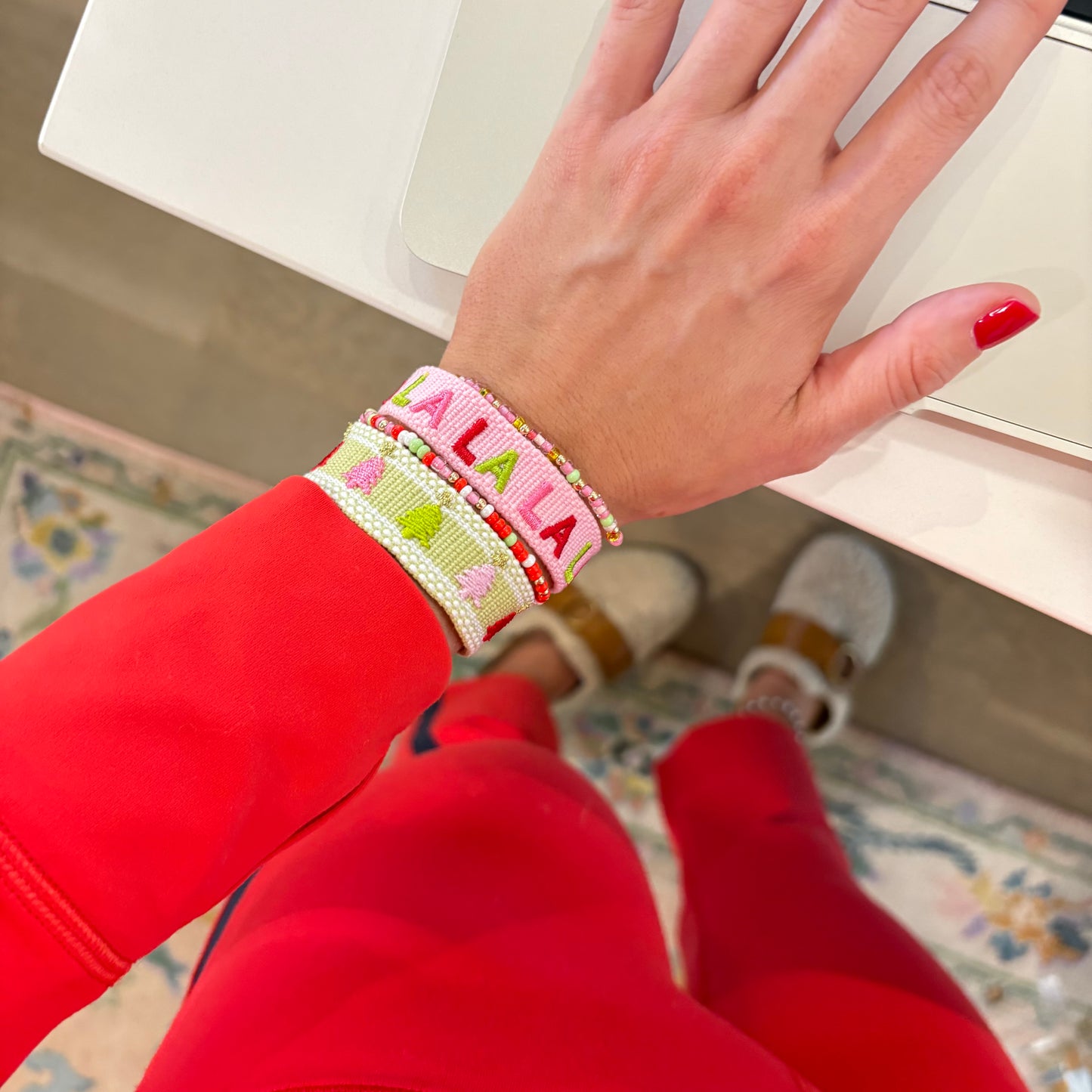 Christmas tree BB X KC Christmas tassel stack