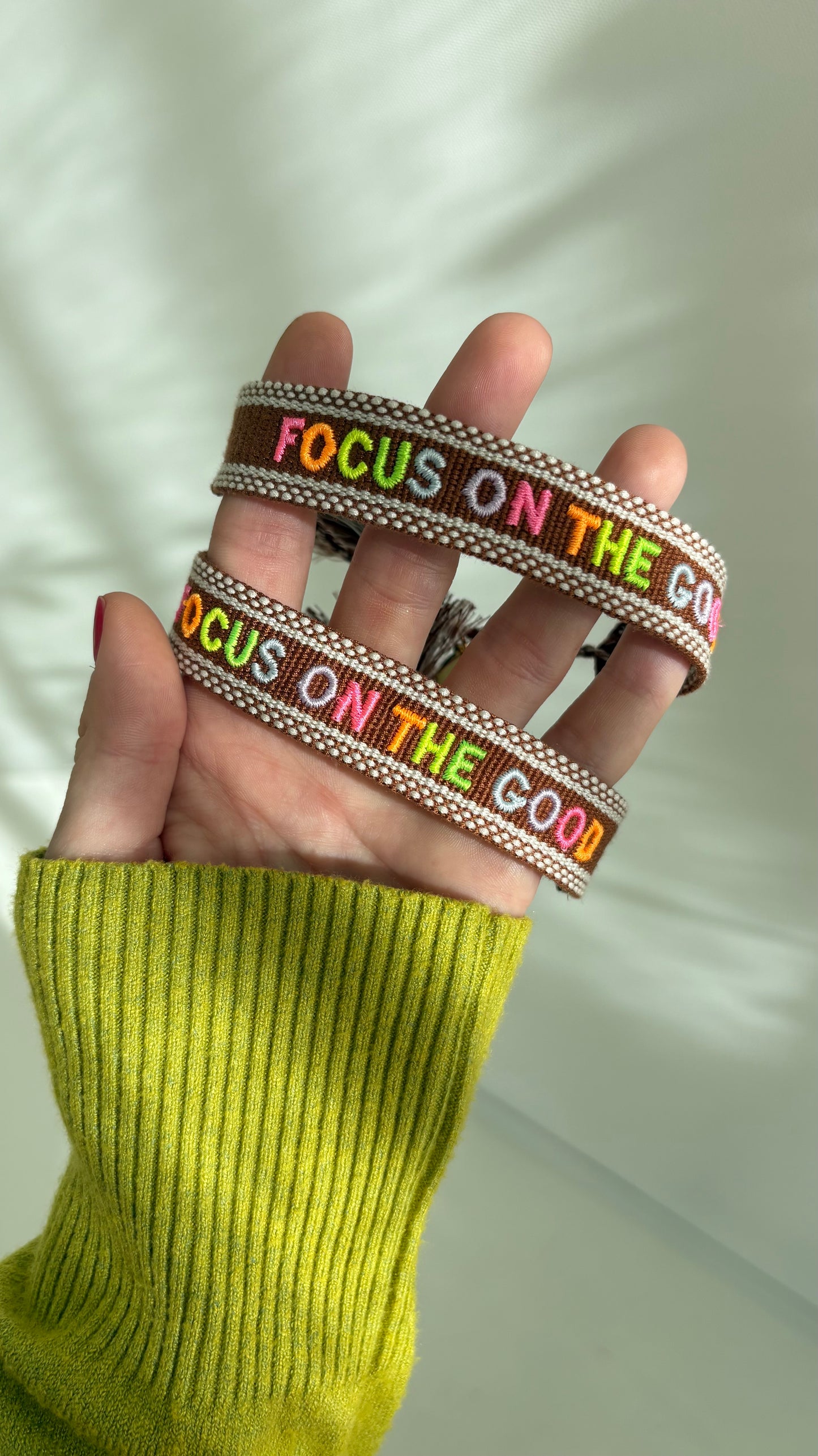 Focus on the good tassel bracelet