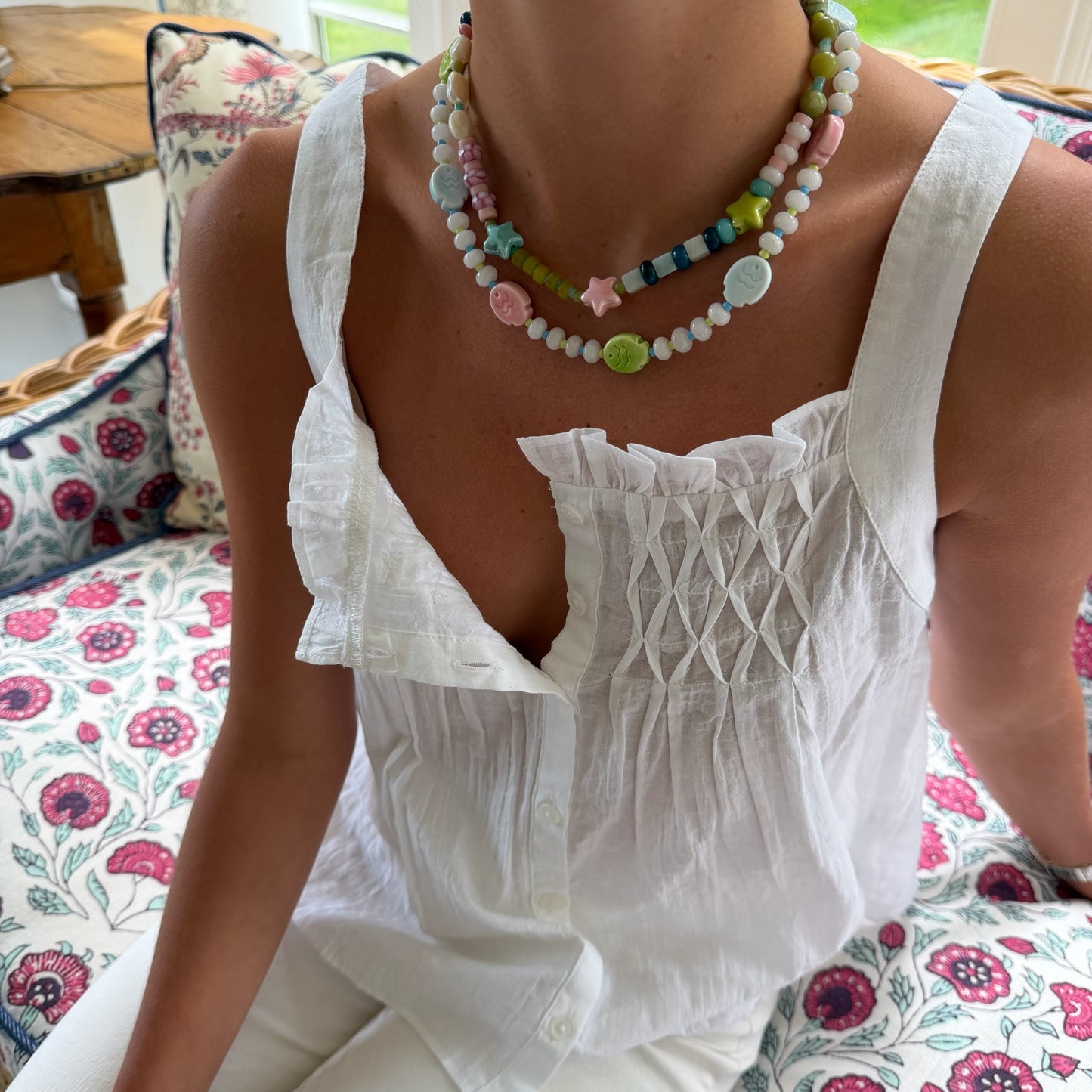 The Lala necklace sold out 8x this is a preorder ships Aug 3
