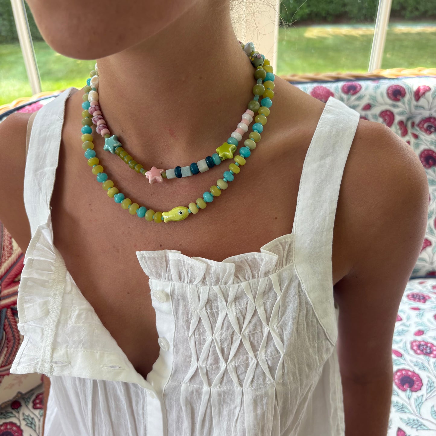 Island hopper fish necklace